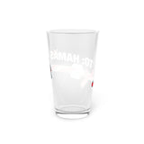 "TO: HAMAS" Pint Glass, 16oz