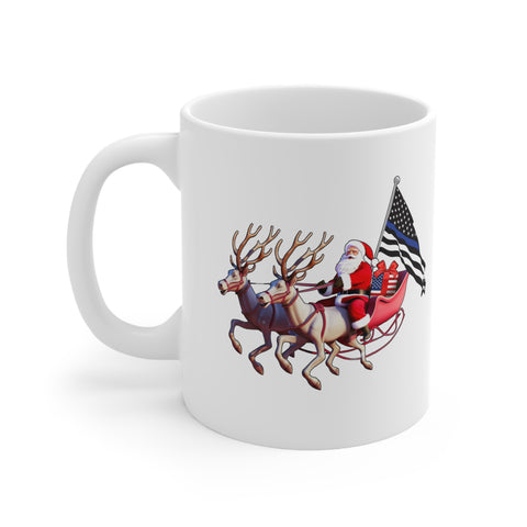 BLUE LIVE MATTER CHRISTMAS Ceramic Mug 11oz