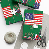 Blue Lives Matter Christmas Gift Wrap Papers