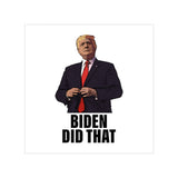 Transparent Outdoor Stickers, Square