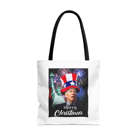 Joe Biden "MERRY CHRISTMAS" Tote Bag