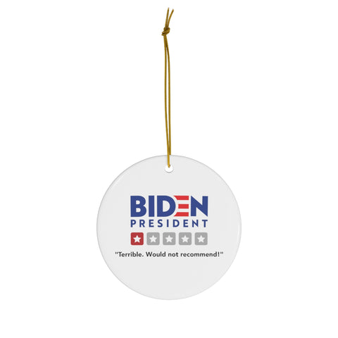 Biden Rating Ornament