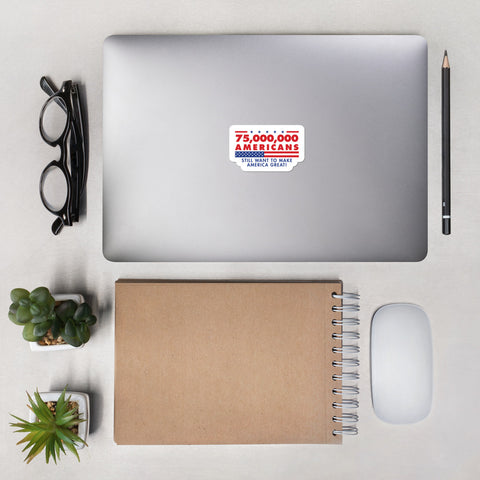 75,000,000 Americans stickers