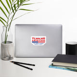 75,000,000 Americans stickers