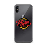 Proud Marine Mom iPhone Case