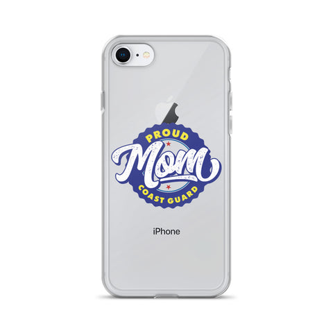 Proud Coast Guard Mom iPhone Case