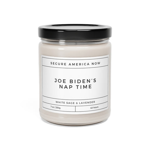 "Joe Biden's Nap Time" Novelty Candle
