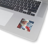 Trump "Build The Walls, Deck The Halls" Christmas Laptop Sticker