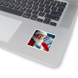 Trump "Build The Walls, Deck The Halls" Christmas Laptop Sticker