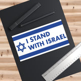 "I STAND WITH ISRAEL FLAG" Bumper Stickers