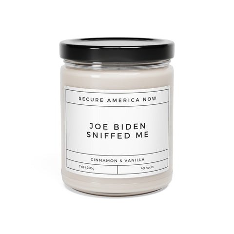 "Joe Biden Sniffed Me" Novelty Candle