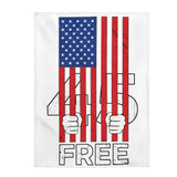 "Free 45" Plush Blanket