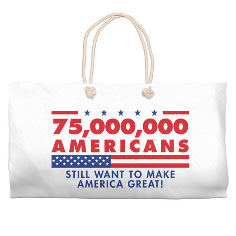 "75,000,000 Americans" - Tote Bag