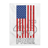 "Free 45" Plush Blanket