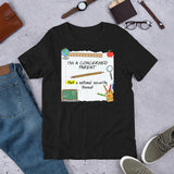I'm a concerned parent Not a national security threat T-Shirt